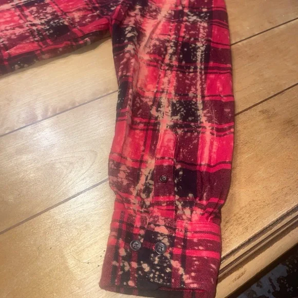 Angry Minnow Co Bleached Buffalo Plaid Soft Brushed Flannel Size XXL “Coffee” - Picture 14 of 16